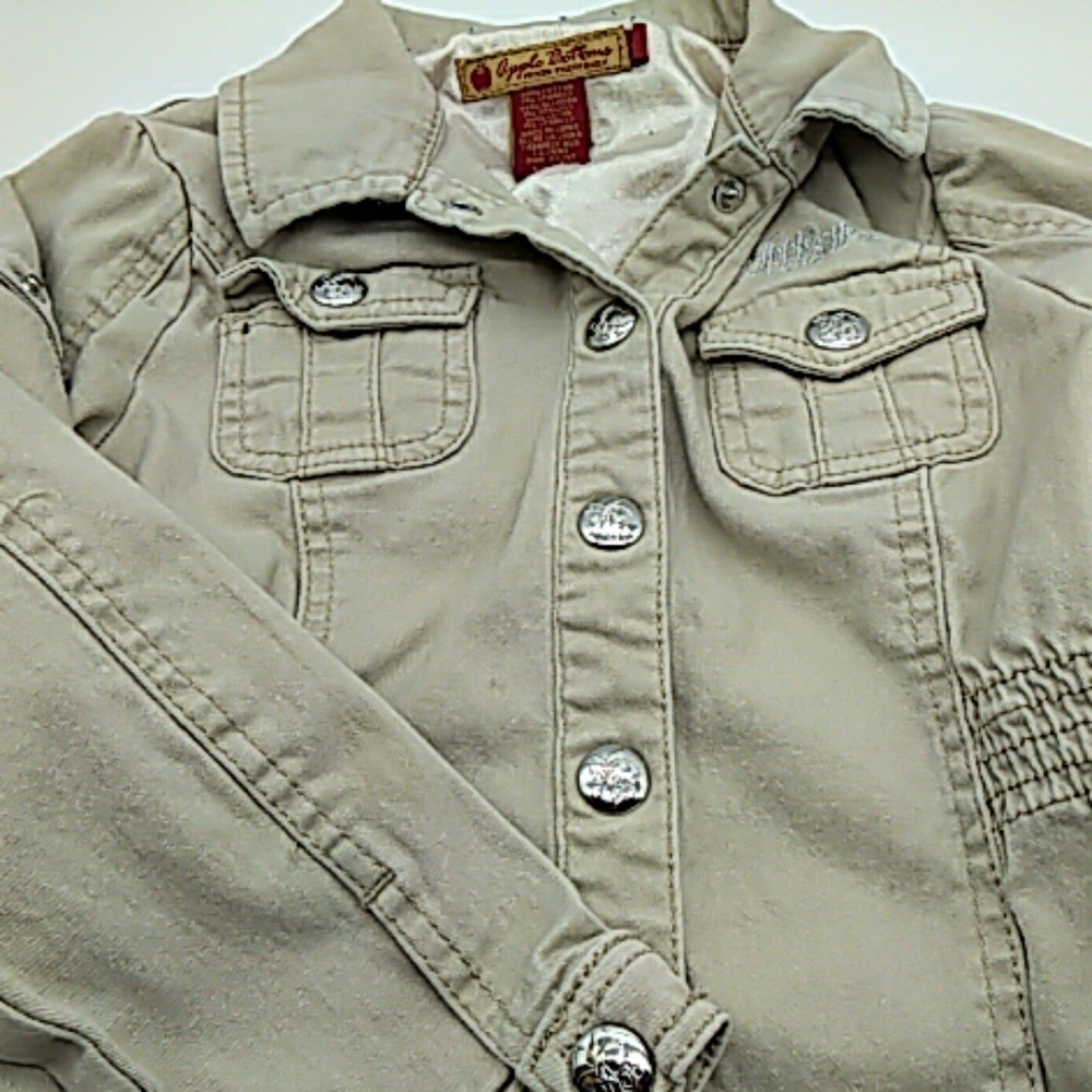 Apple Bottom Jeans baby jacket tan 10/11 XS - Picture 8 of 8